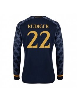 Billige Real Madrid Antonio Rudiger #22 Bortedrakt 2023-24 Langermet